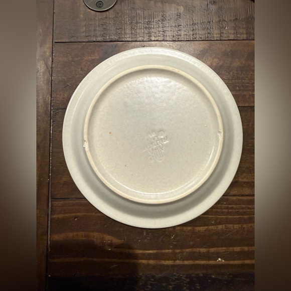 Two Pfaltzgraff Stoneware Cream Blue Floral sml plates vintage 2 pair available - Picture 4 of 6